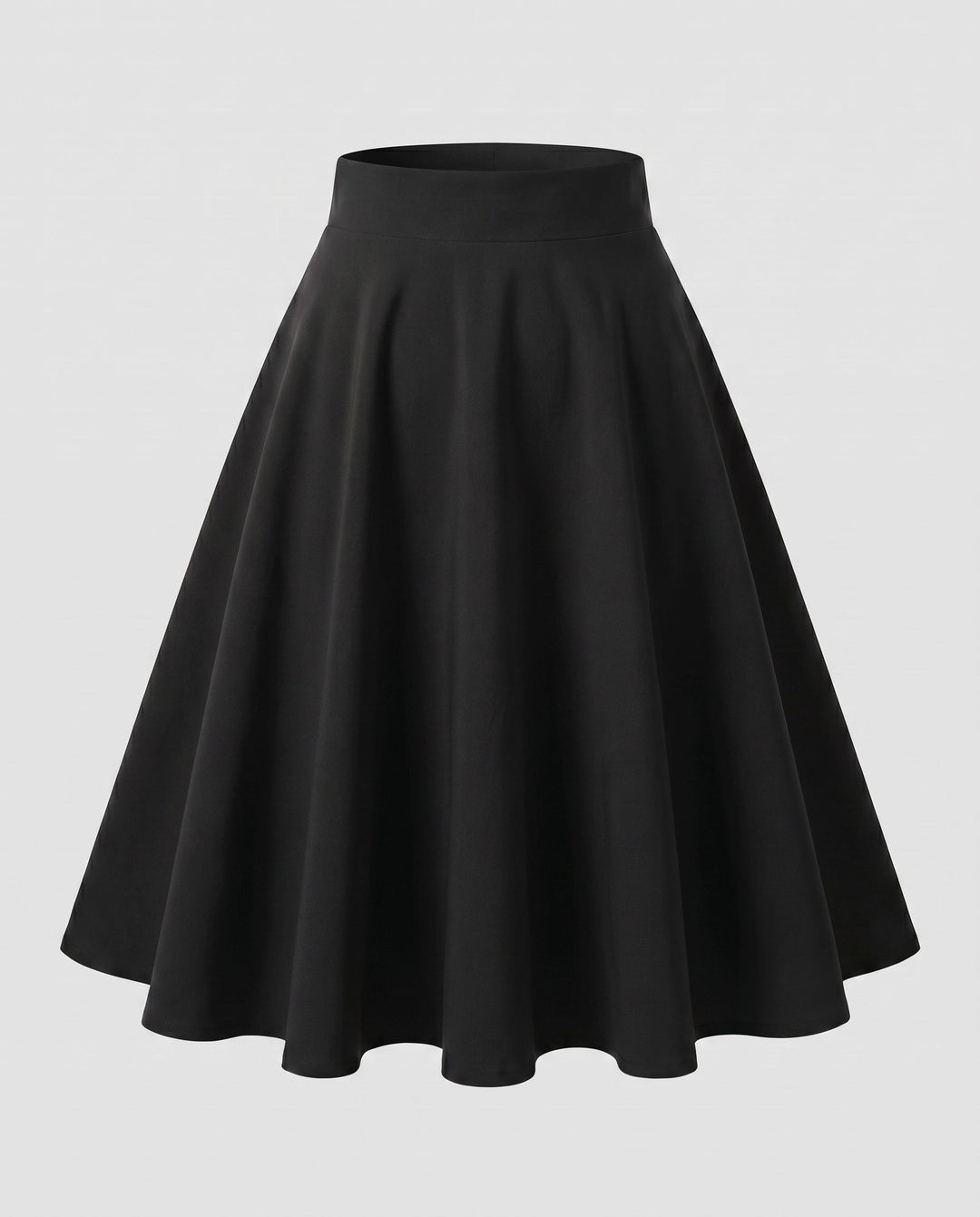 Women's A-Line Skirt with Classic Cut and Voluminous Fall