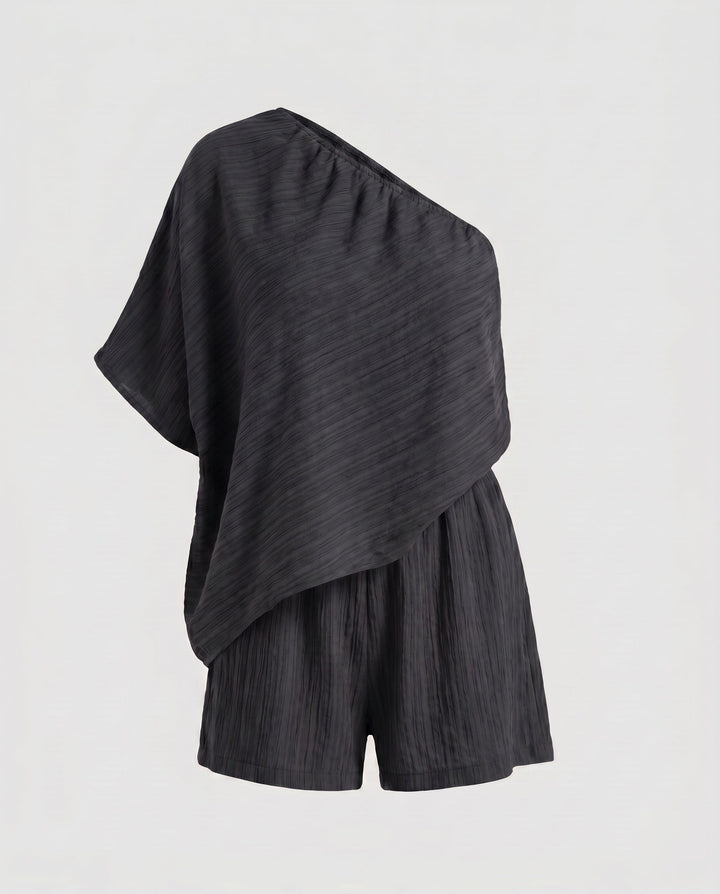 Women's Asymmetrical Summer Top with Hip-Length Cut