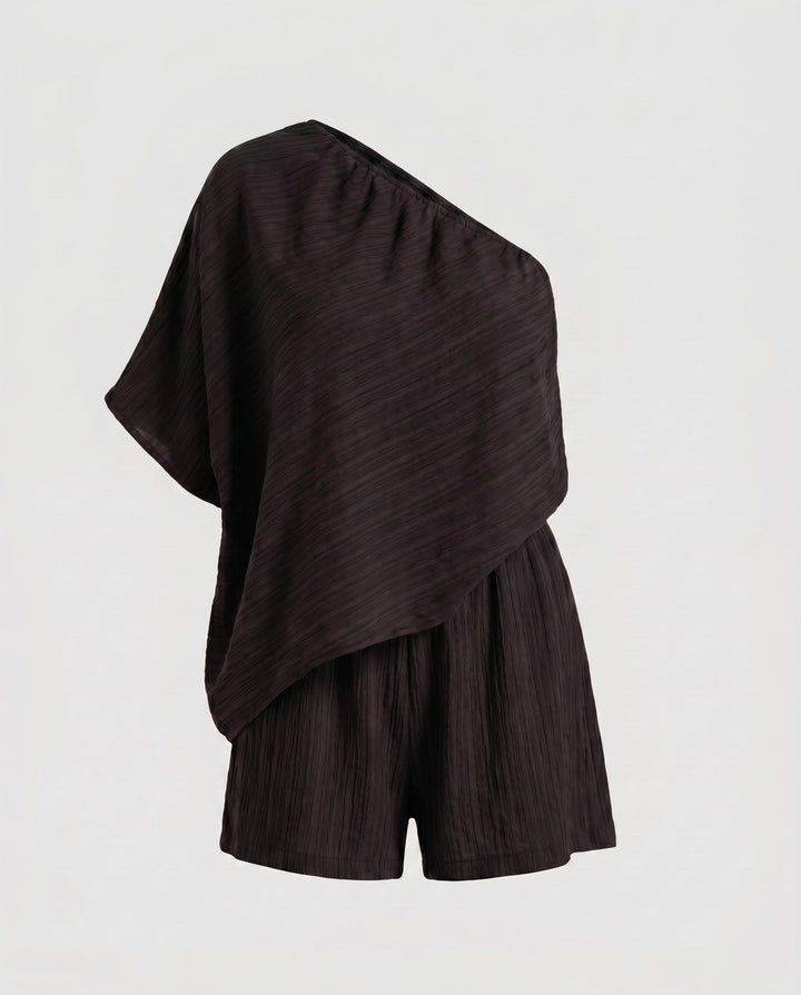Women's Asymmetrical Summer Top with Hip-Length Cut
