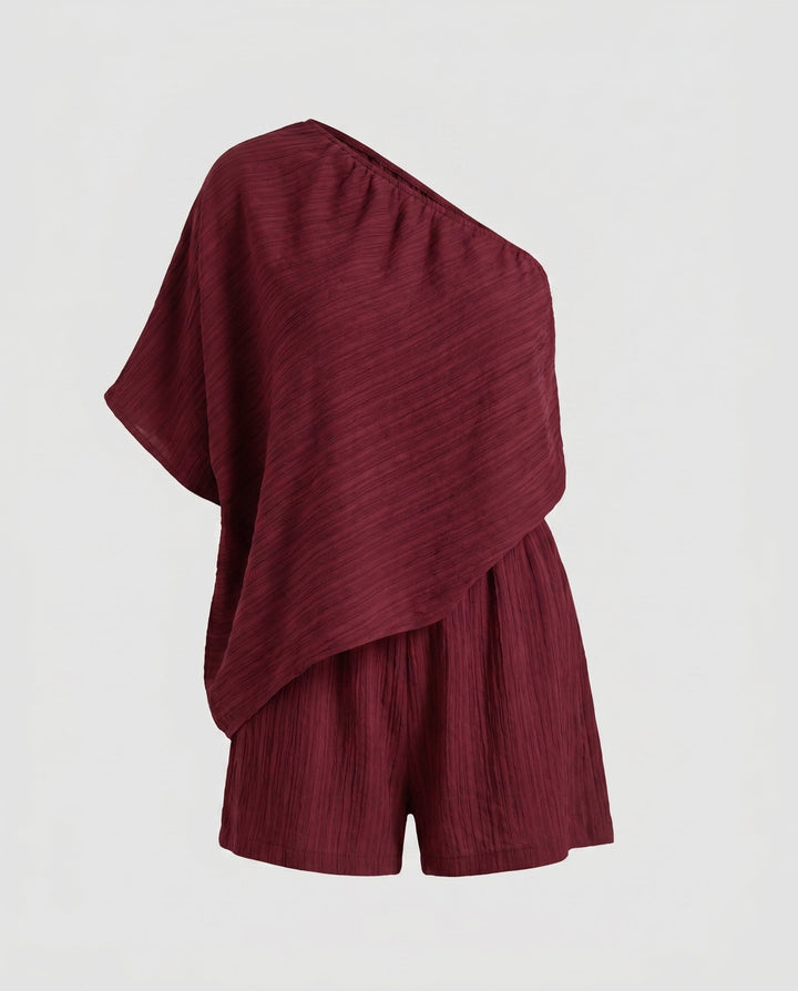 Women's Asymmetrical Summer Top with Hip-Length Cut