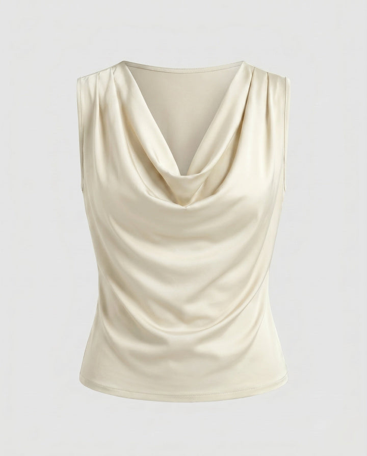Women's Sleeveless Cowl-Neck Top