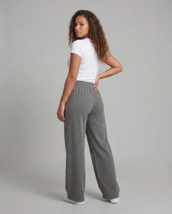 Women's Comfortable and Casual Jogging Pants with Wide Cut and Elastic Waist EB