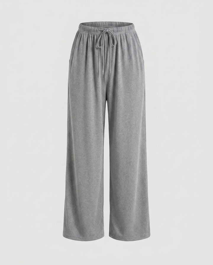 Women's Comfortable and Casual Jogging Pants with Wide Cut and Elastic Waist EB