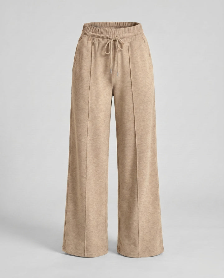 Ladies Comfortable and Stylish Casual Pants with Elastic Waistband and Practical Pockets EB