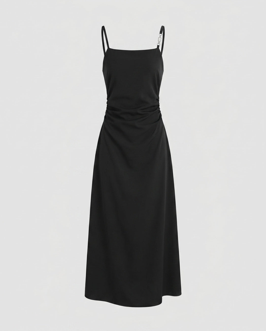 Women’s Evening Dress with Slim Straps and Elegant Details