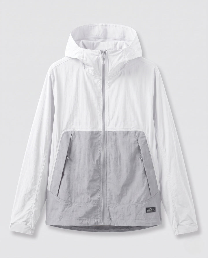 Women's Breathable Functional Jacket with Adjustable Hood and Practical Pocket Layout EB