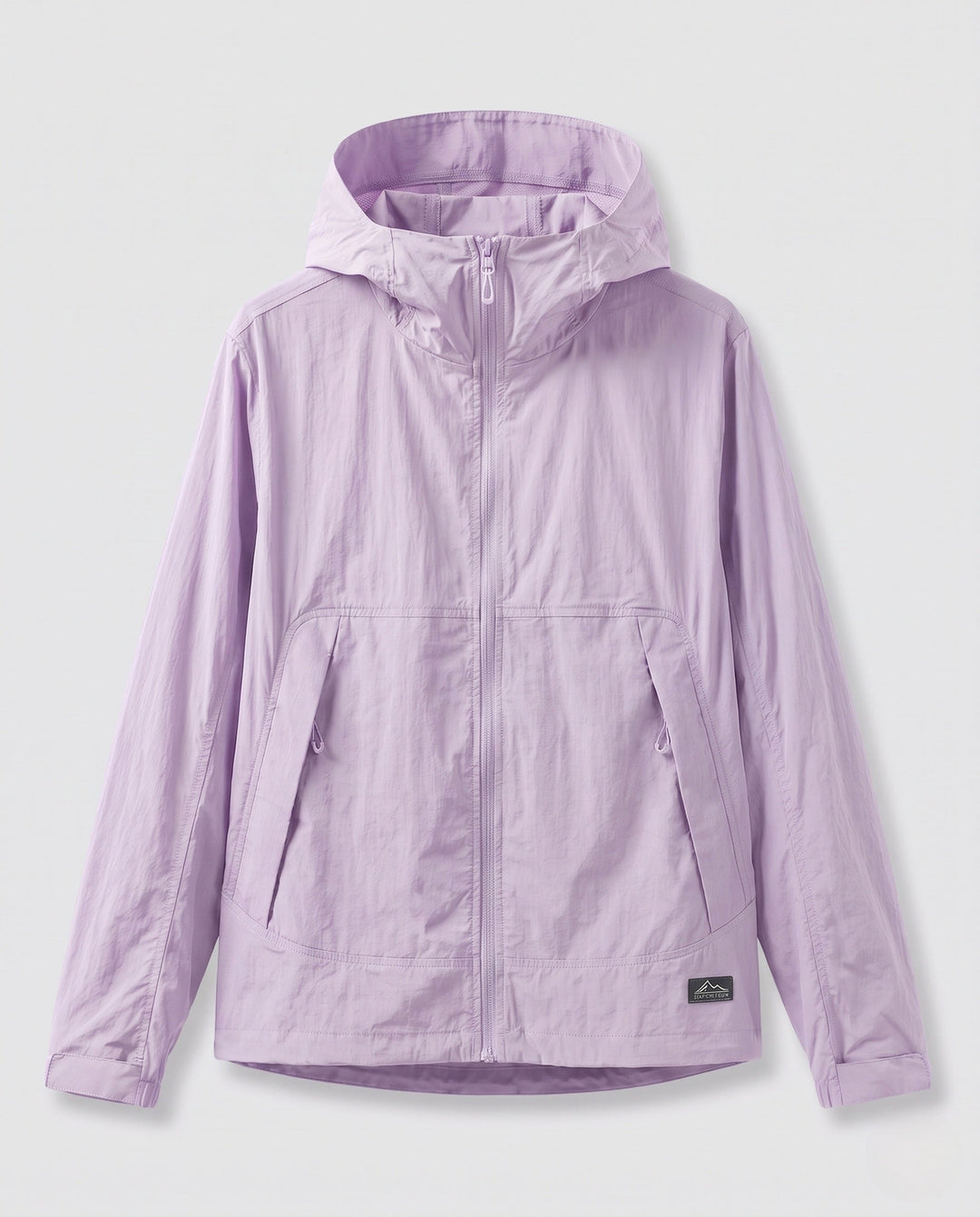 Women's Breathable Functional Jacket with Adjustable Hood and Practical Pocket Layout EB