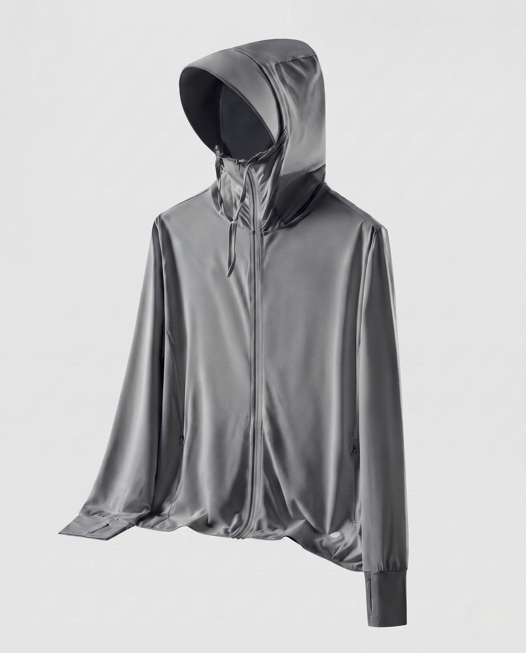 Ladies' Breathable Hooded Jacket with Practical Zipper EB