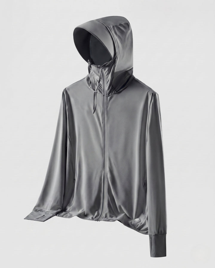 Ladies' Breathable Hooded Jacket with Practical Zipper EB