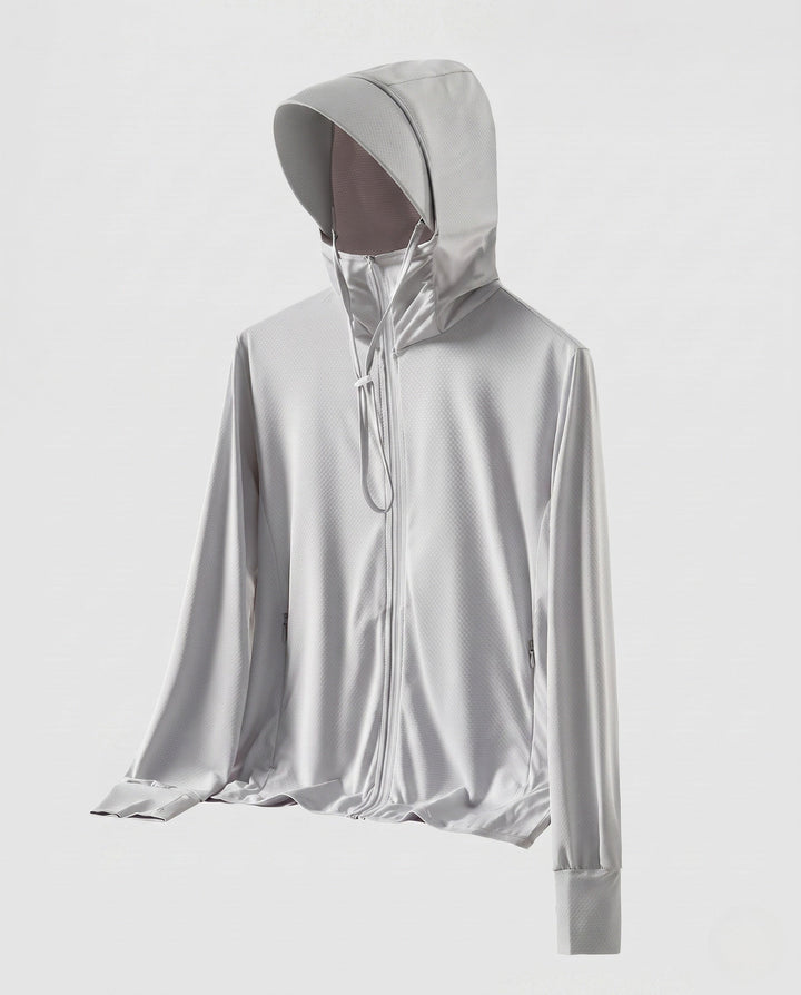 Ladies' Breathable Hooded Jacket with Practical Zipper EB