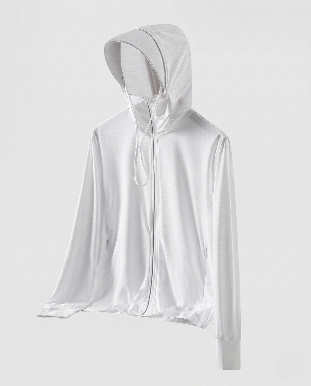 Ladies' Breathable Hooded Jacket with Practical Zipper EB