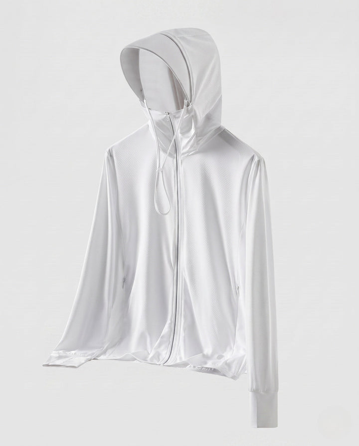 Ladies' Breathable Hooded Jacket with Practical Zipper EB