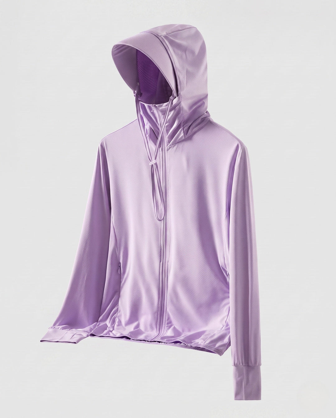 Ladies' Breathable Hooded Jacket with Practical Zipper EB