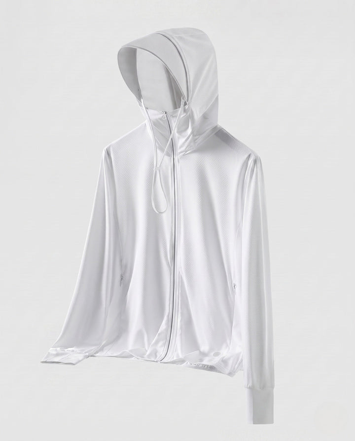 Ladies' Breathable Hooded Jacket with Practical Zipper EB