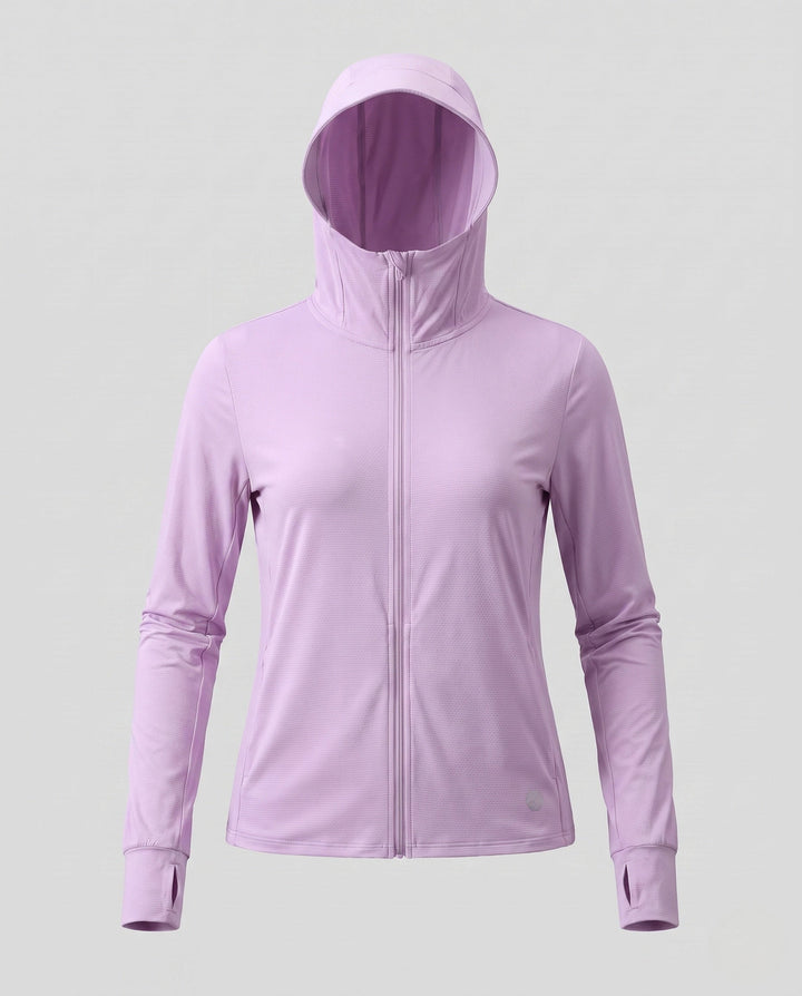 Women's Breathable Hooded Jacket Made from Innovative Material EB