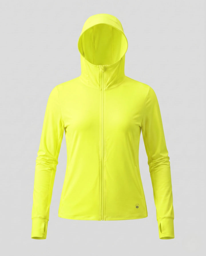 Women's Breathable Hooded Jacket Made from Innovative Material EB