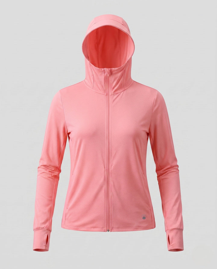 Women's Breathable Hooded Jacket Made from Innovative Material EB