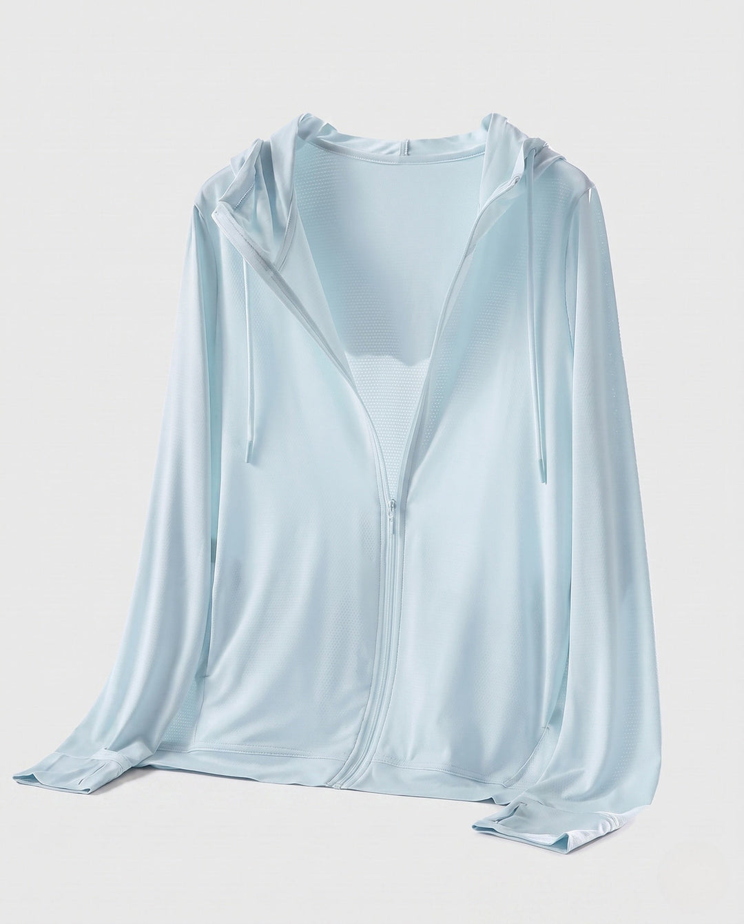 Women's Breathable Fitness Jacket with Hood and Full Zip R&B