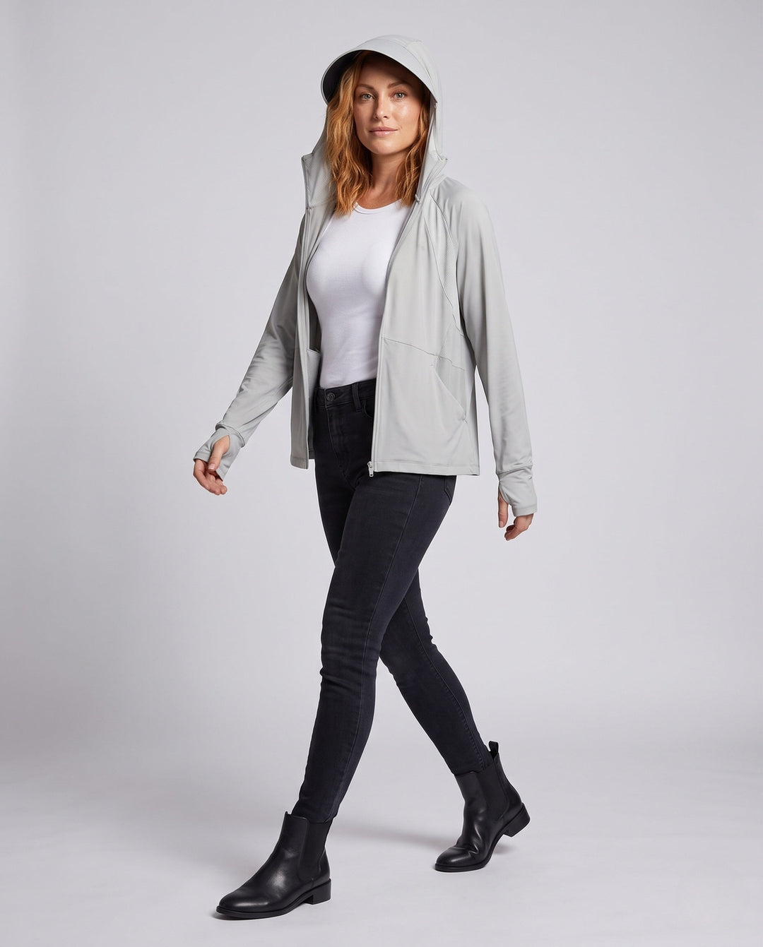 Women's Breathable Outdoor Jacket with Hood R&B