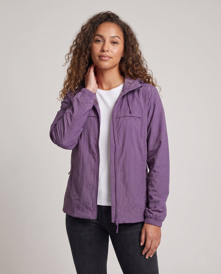 Ladies' Breathable UV Protection Jacket with Adjustable Hood R&B, view 2 - Elena Harper