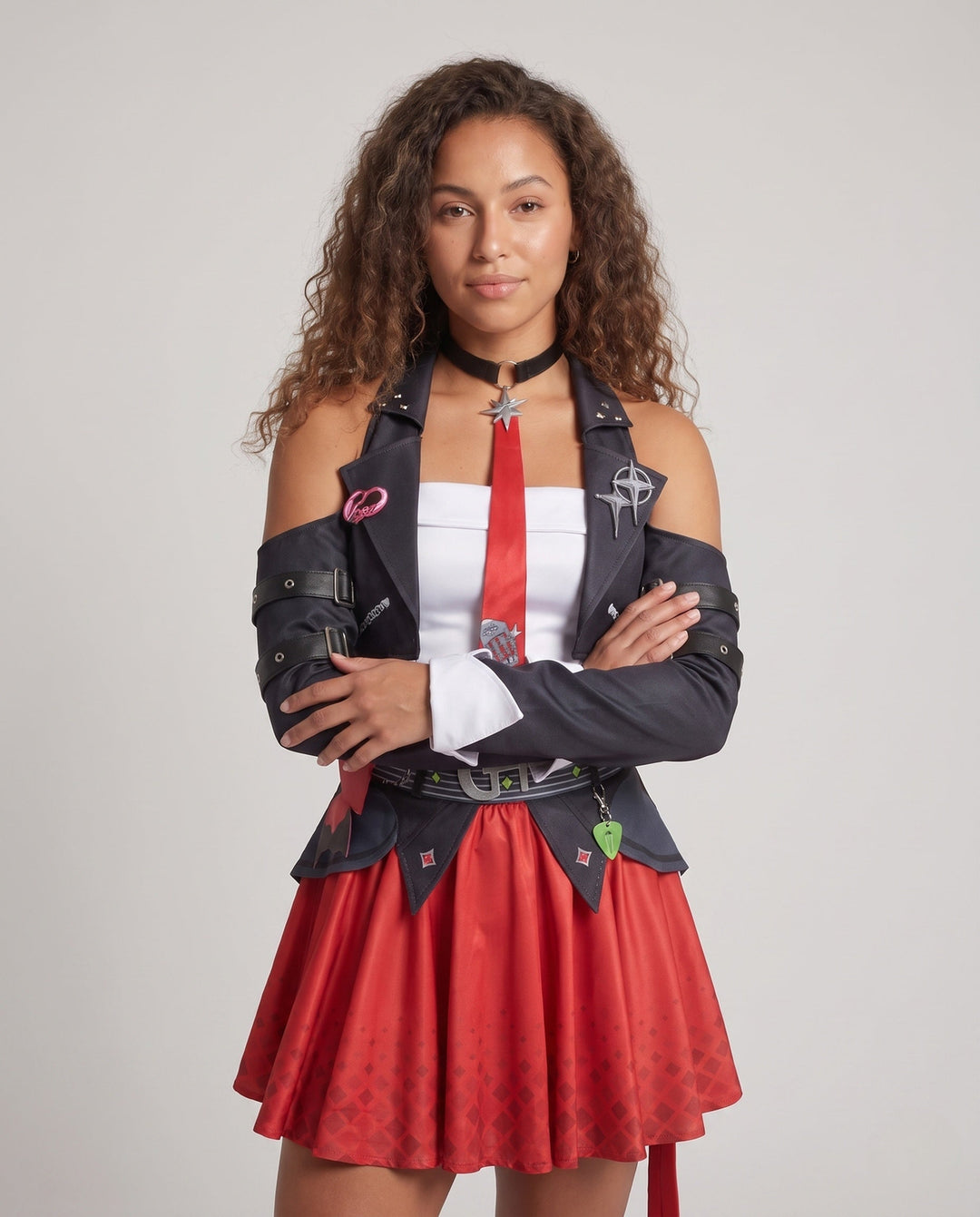 Women's Cosplay Dress with Detail-Oriented Design and Versatile Accessories Echo Archive, view 2 - Elena Harper
