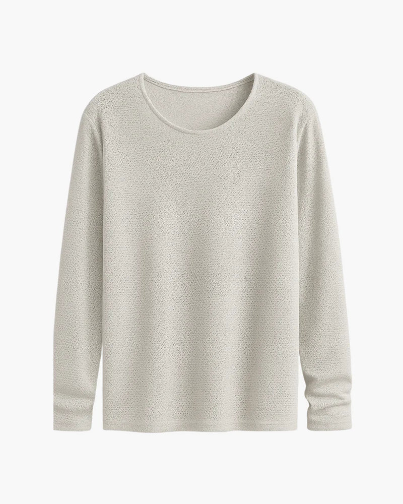 Beltran Elegant Long Sleeve Knit Shirt - Elena Harper