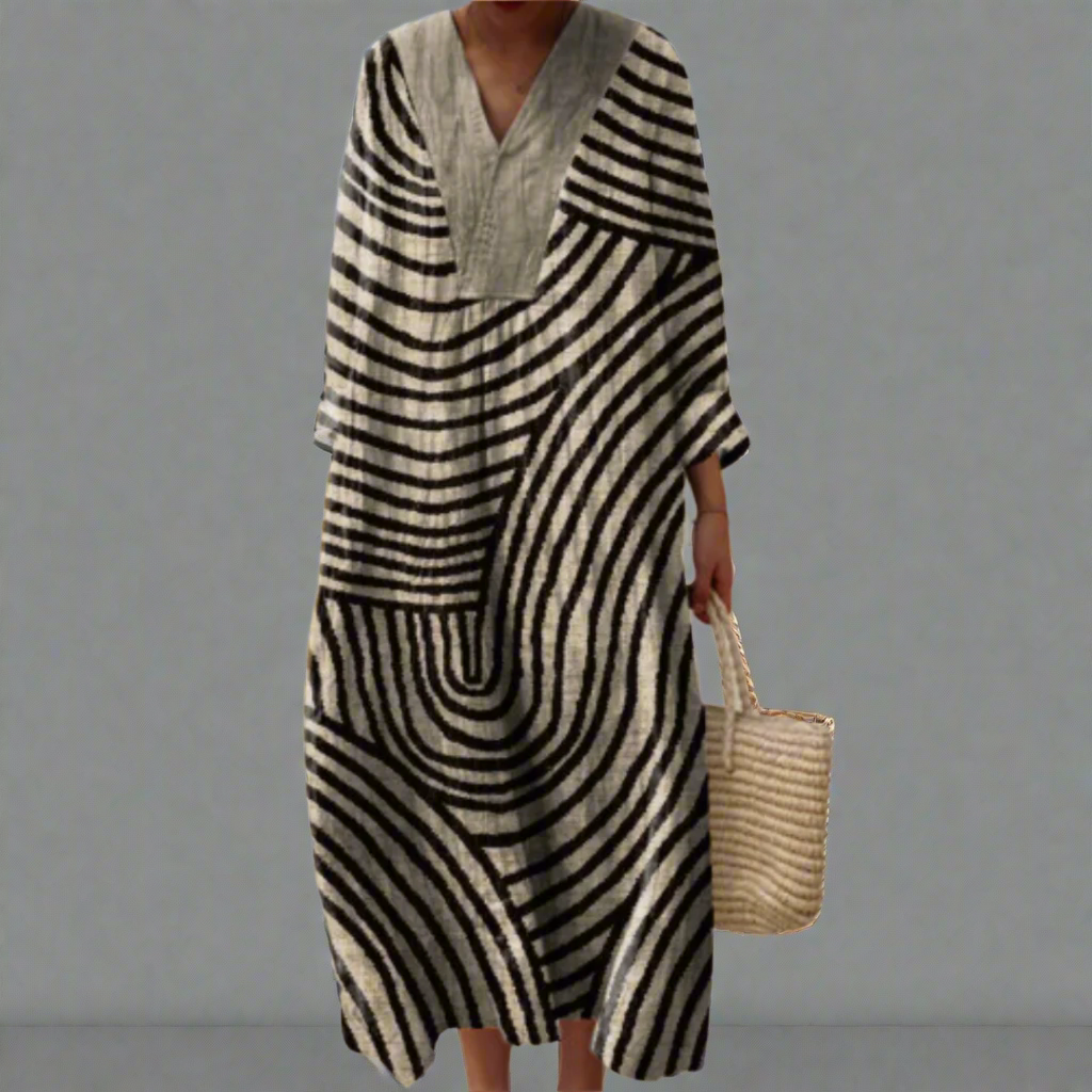 Harper Geometric light dress - Elena Harper