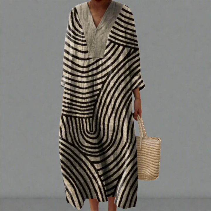 Harper Geometric light dress - Elena Harper