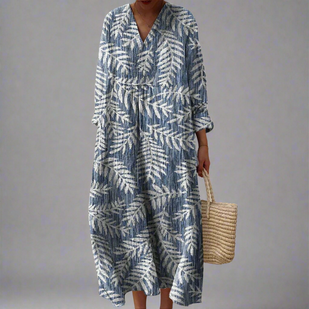 Abigail Elegant print dress - Elena Harper