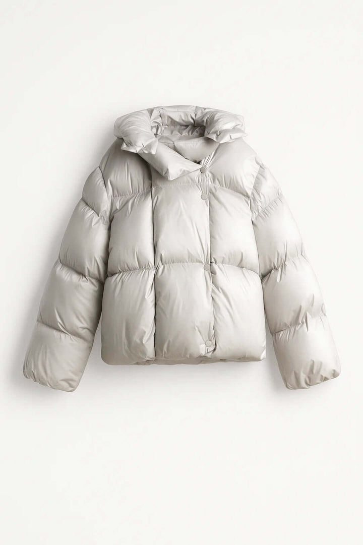 Women's Voluminous Puffer Jacket - Warm & Modern Winter Style