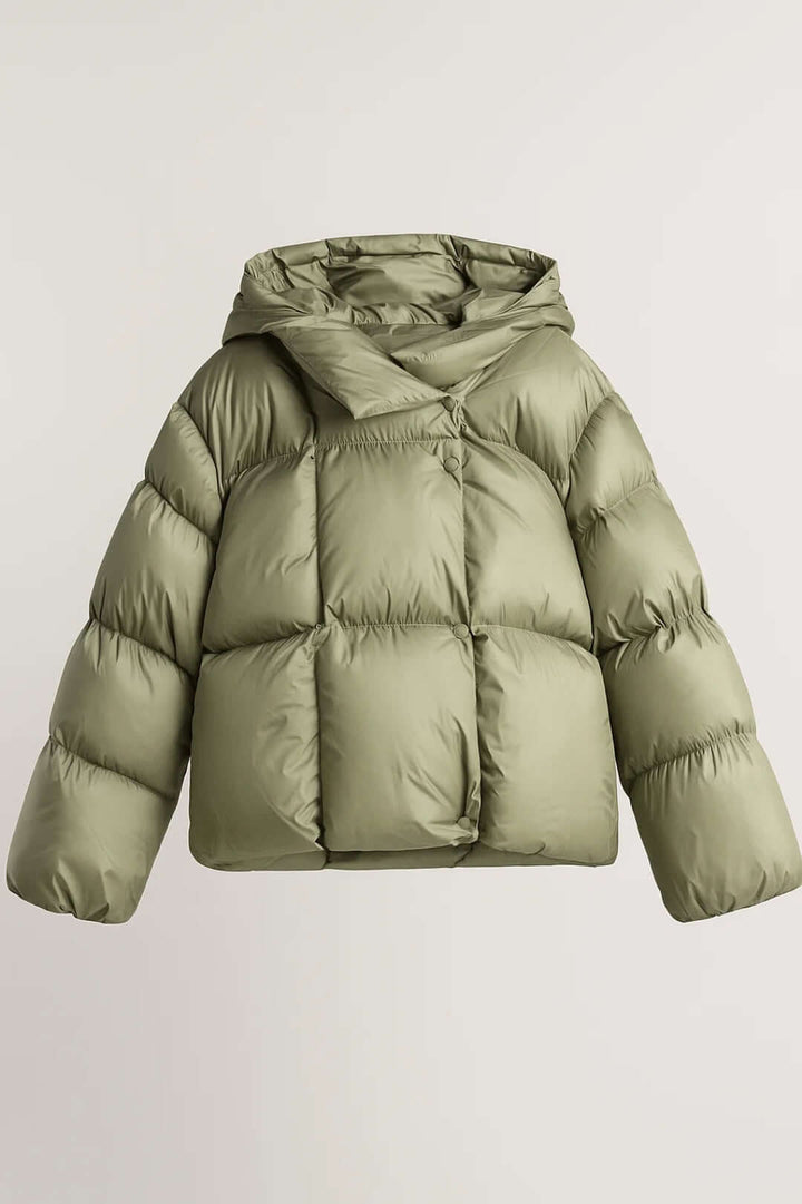 Women's Voluminous Puffer Jacket - Warm & Modern Winter Style