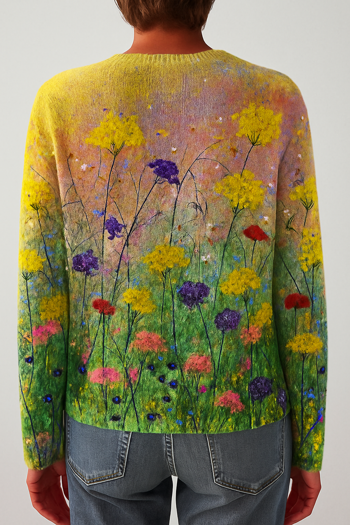 Women's Pullover | Artistic Floral Print