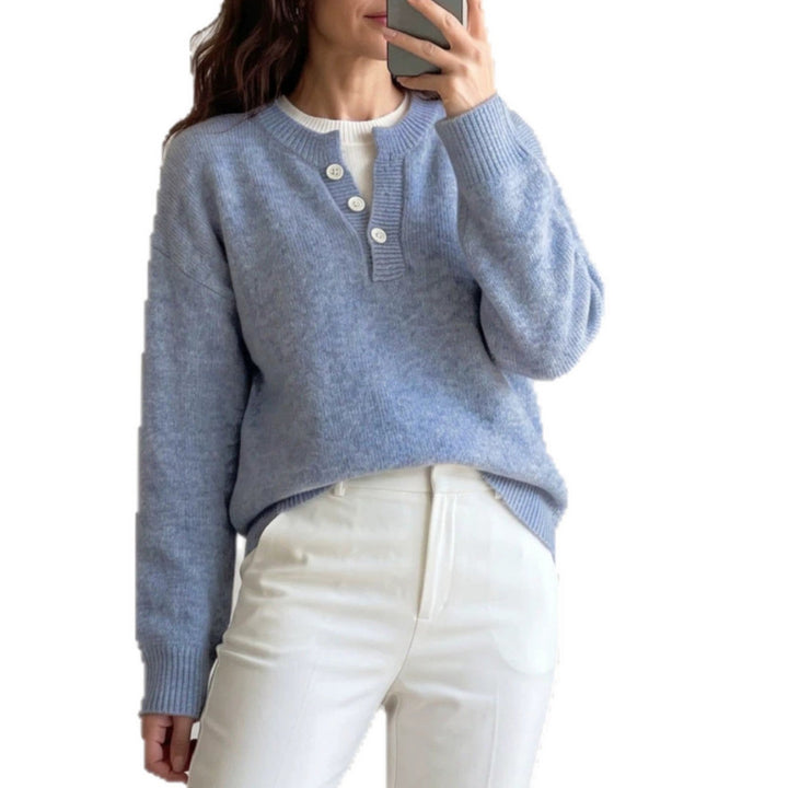 Women's Pullover | Two-Piece Look & Half Zip