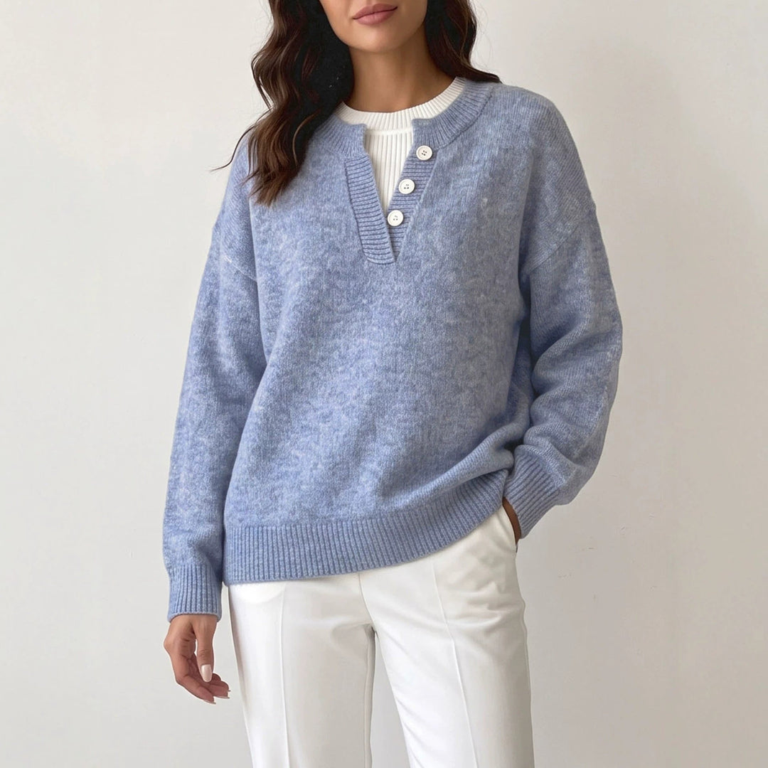 Women's Pullover | Two-Piece Look & Half Zip