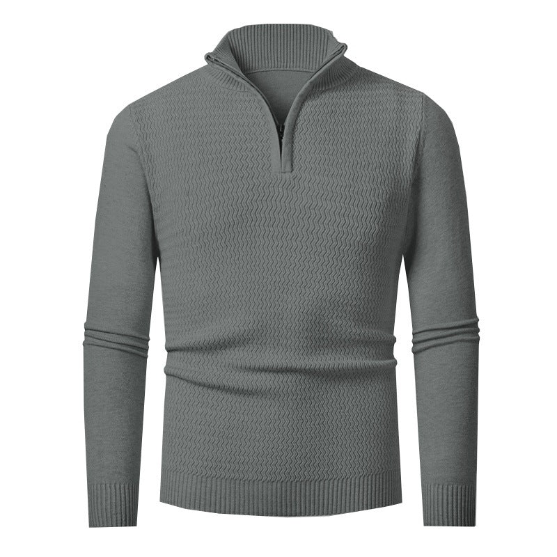 Men's Pullover | Wave Structure & Half Zip