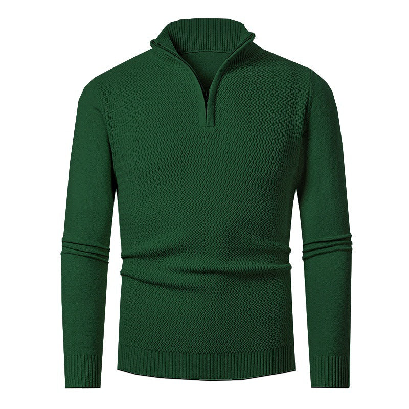 Men's Pullover | Wave Structure & Half Zip