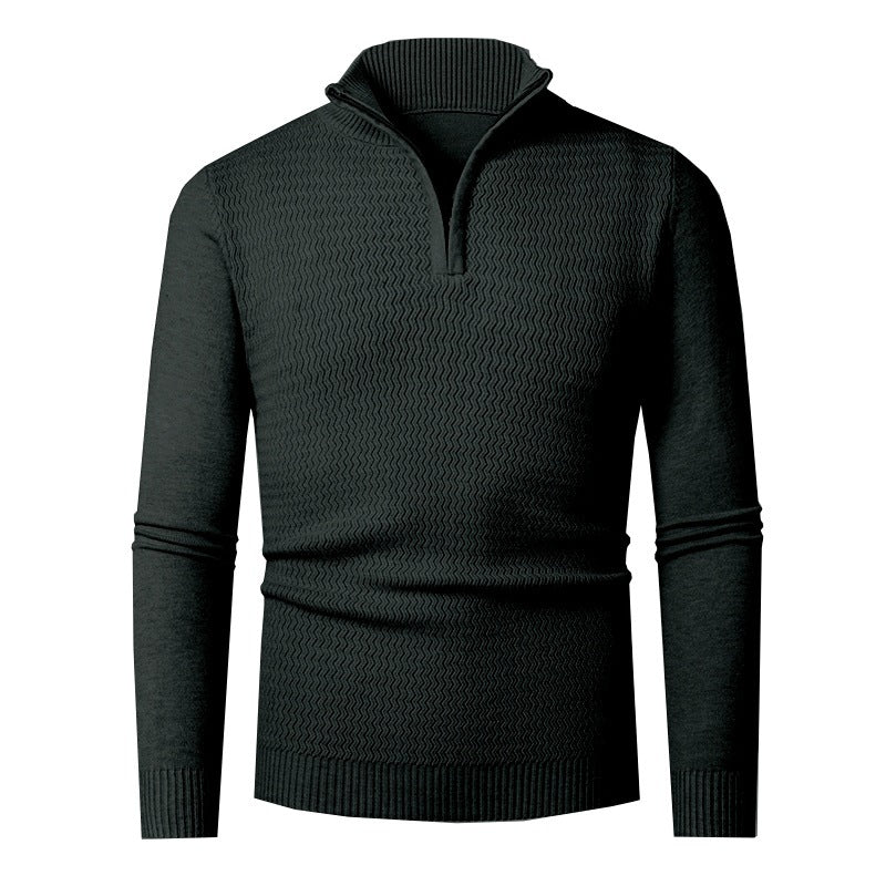 Men's Pullover | Wave Structure & Half Zip