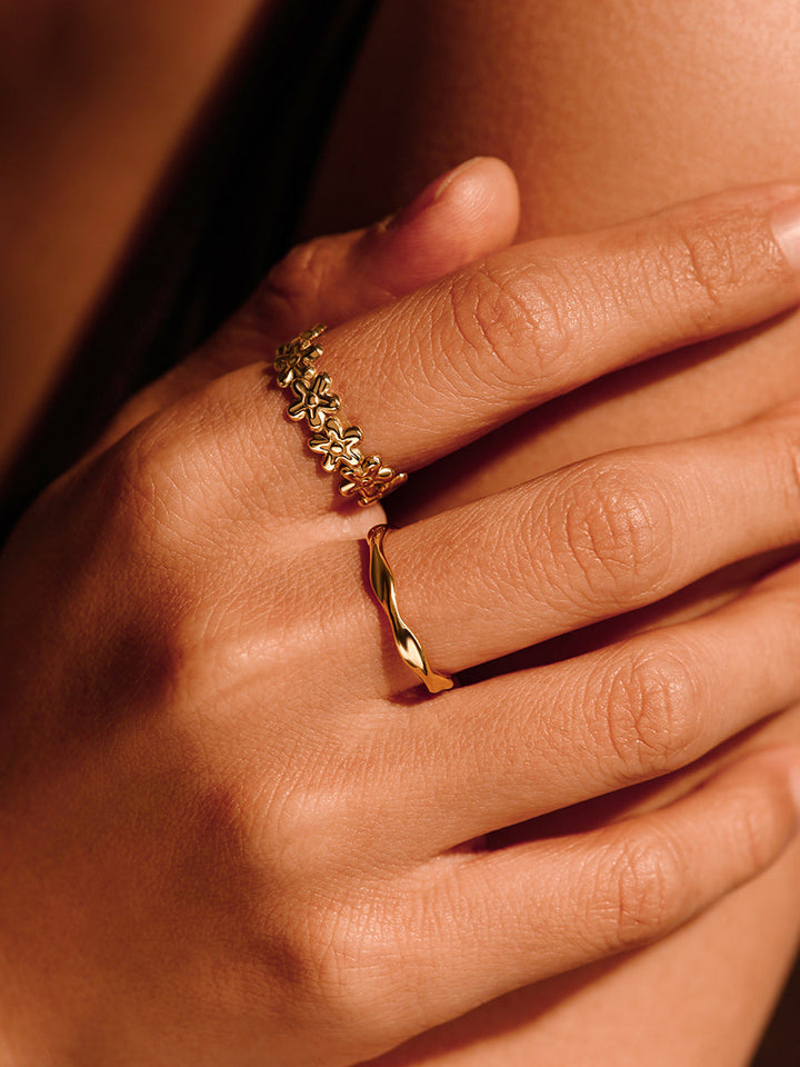 Elegant Wildflower Ring, view 2 - Elena Harper