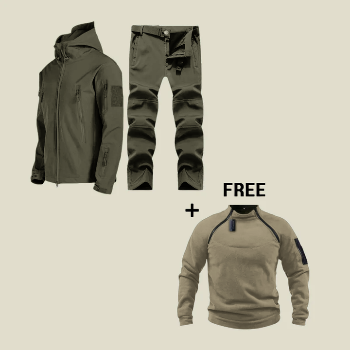 Carlo Waterproof Military Suit + Free Jumper, view 4 - Elena Harper