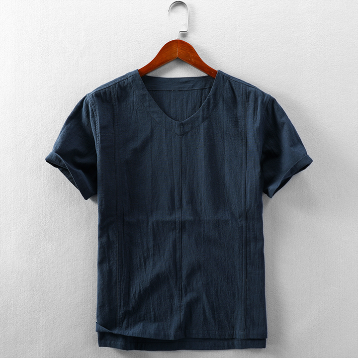 Leo Classic Linen Shirt, view 5 - Elena Harper