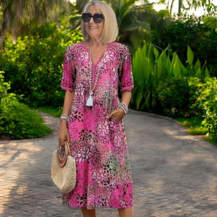 Aimee Dazzling Spring Dress - Elena Harper