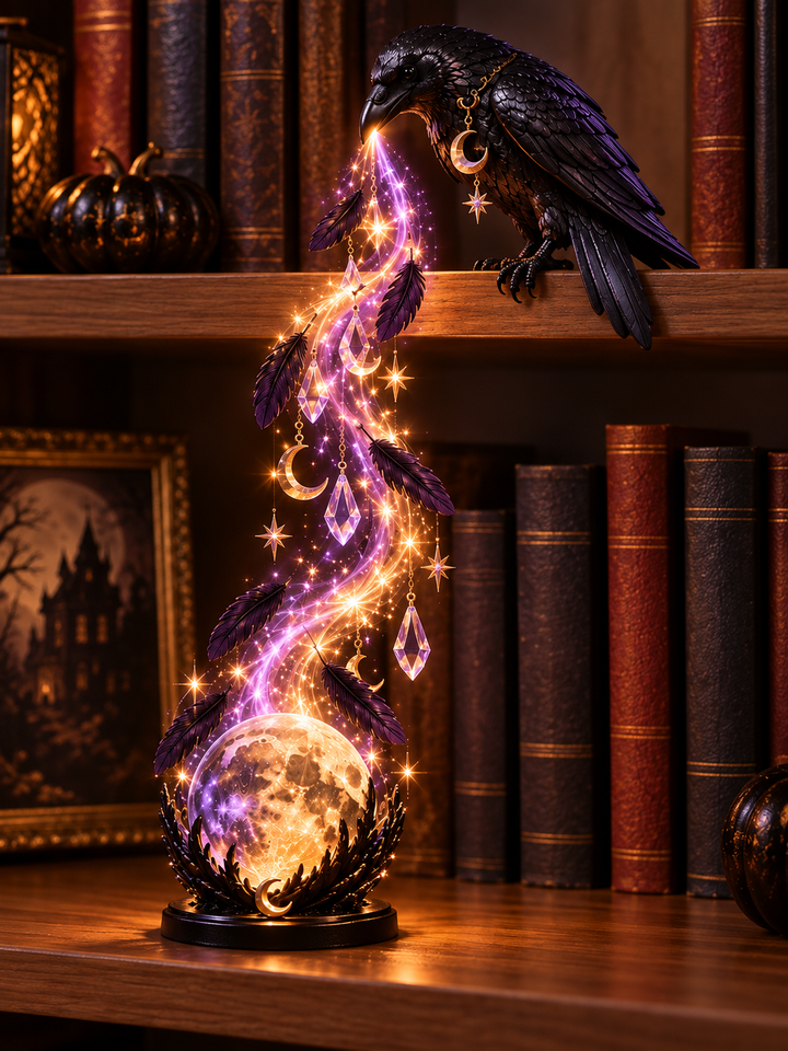Halloween Cascade Shelf Light With Witch Design
