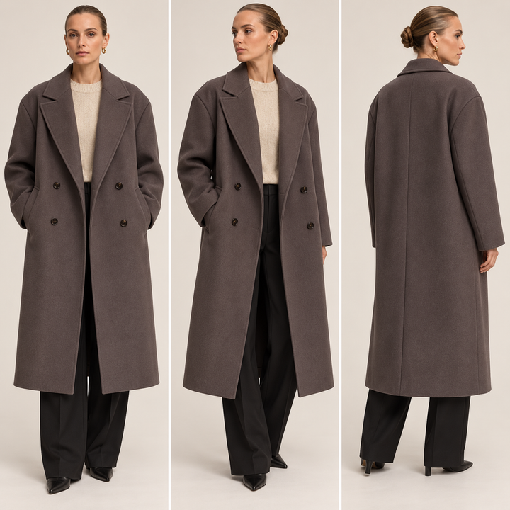 Noëlle Oversized coat jacket, view 8 - Elena Harper