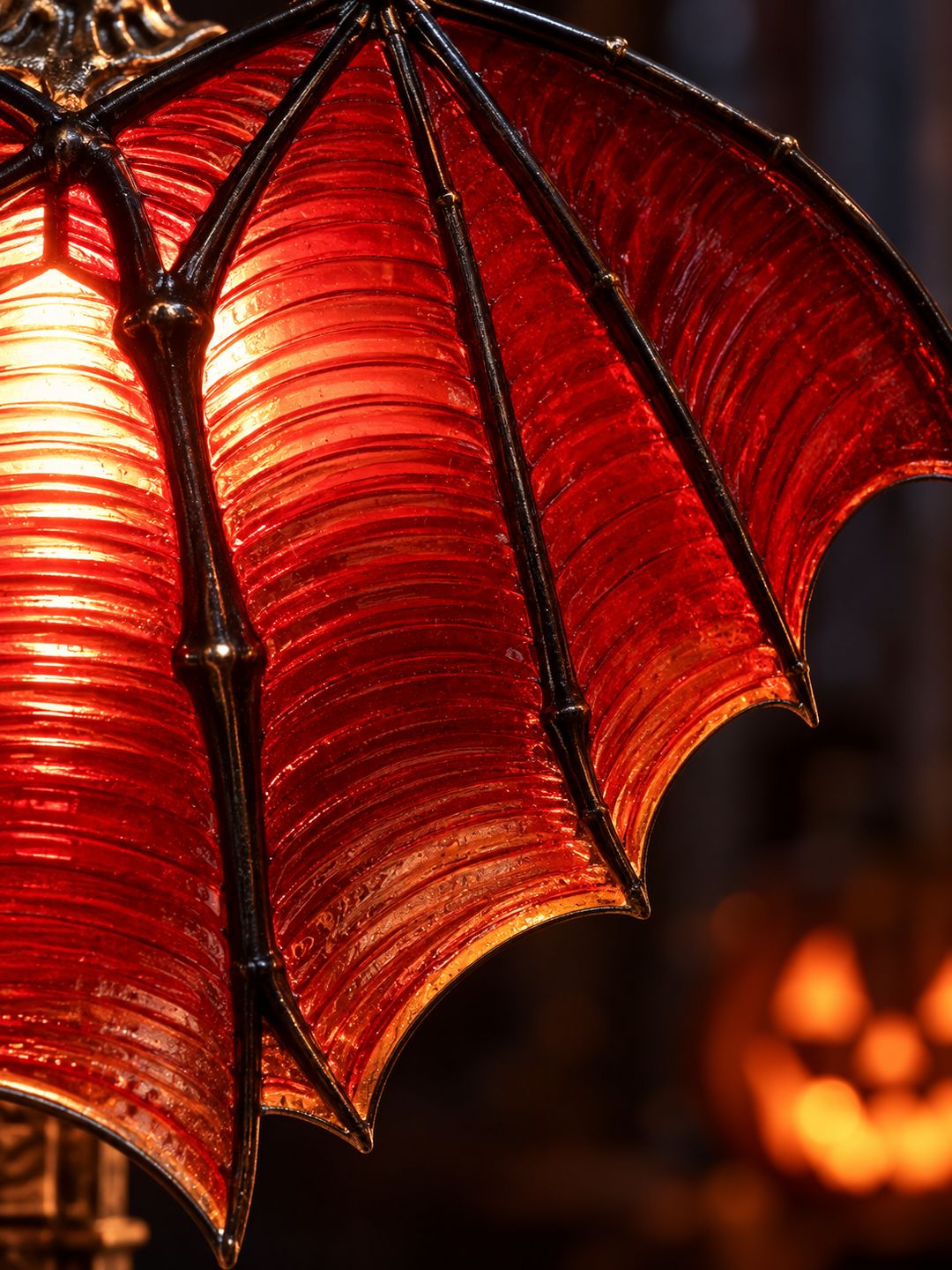 Gothic Bat Lamp for Halloween