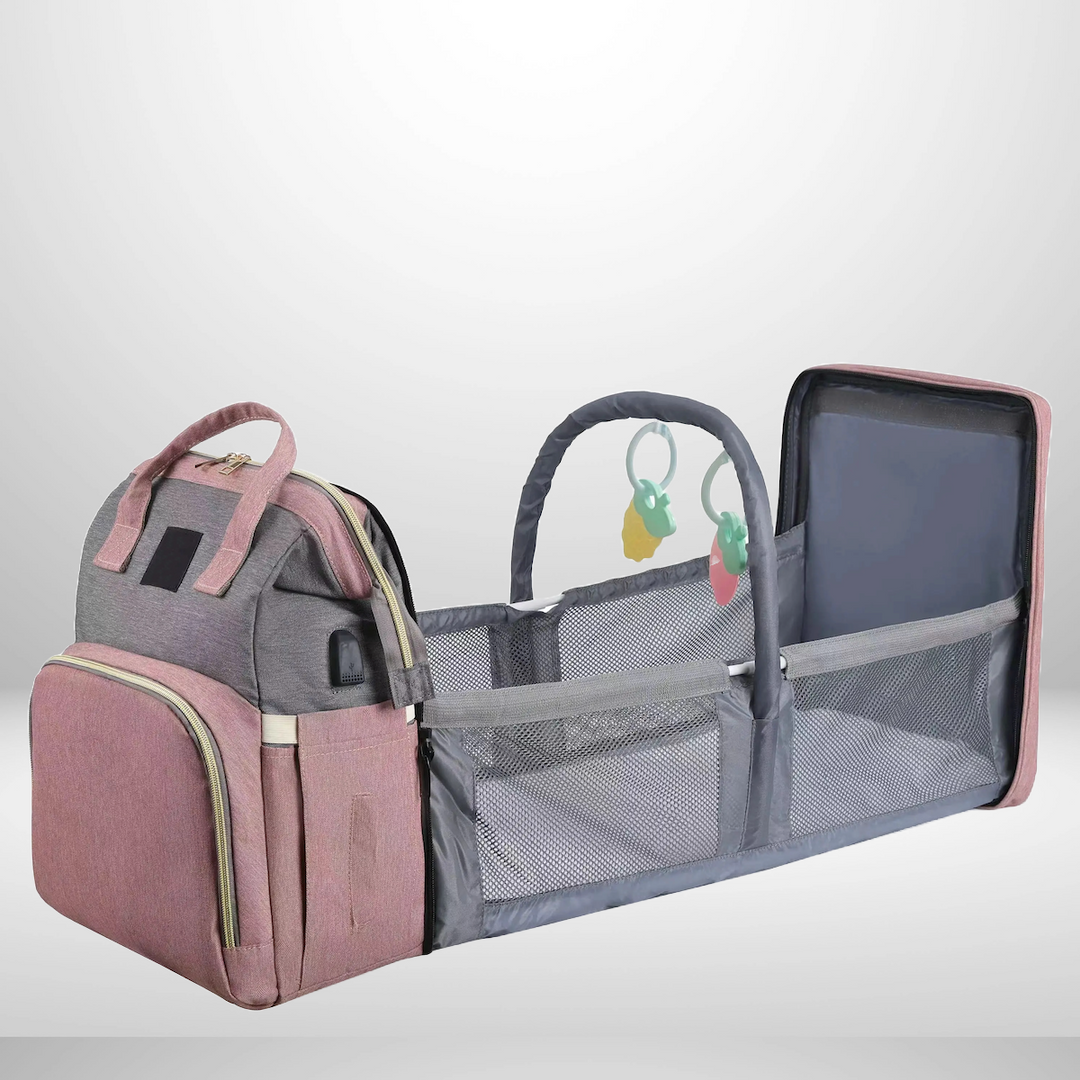 BabyNest™ 3-in-1 Diaper Backpack with Travel Bed