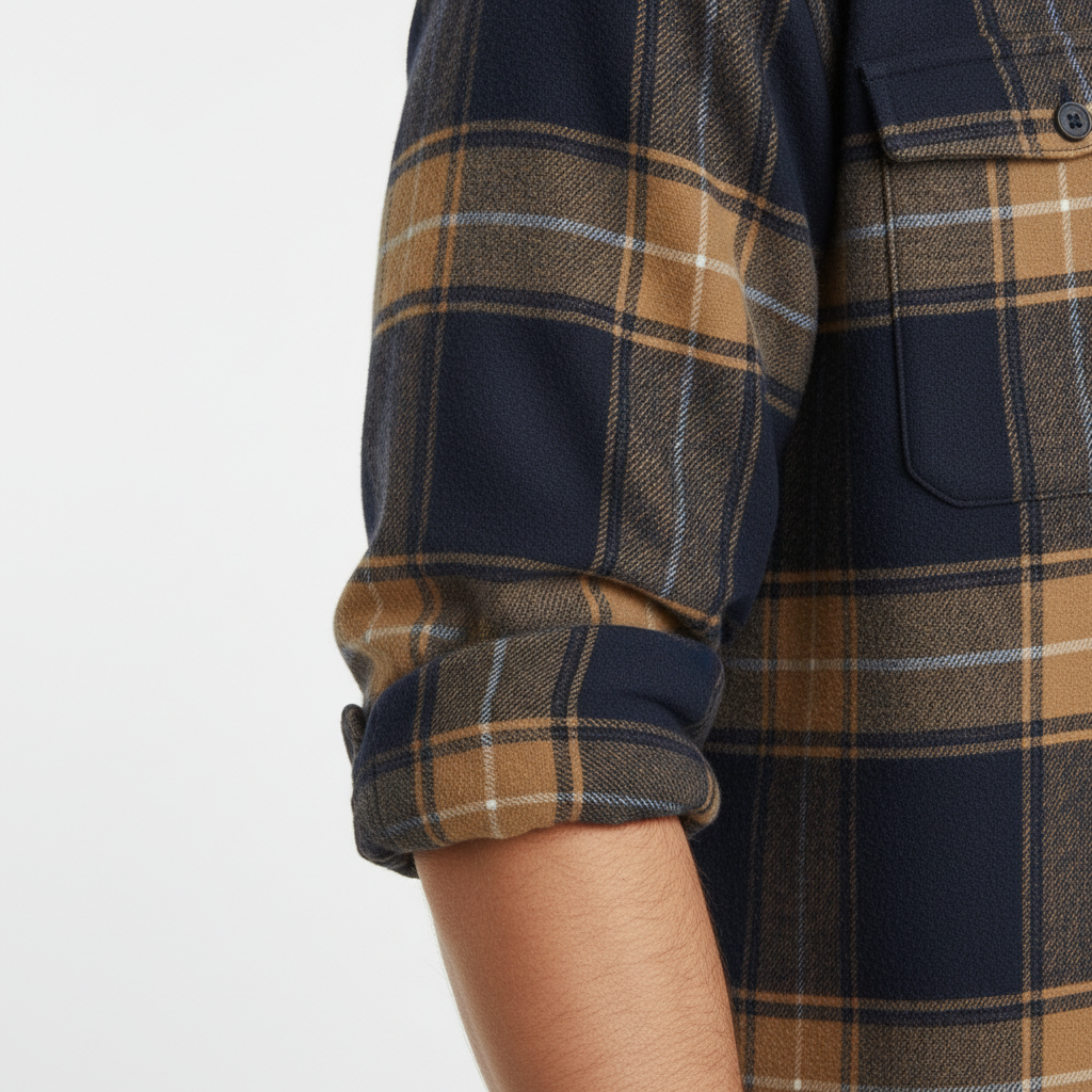 ELENA HARPER™  |  COSY FLANNEL CHECK SHIRT FOR MEN