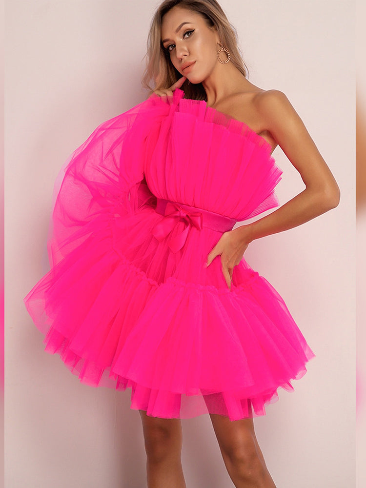 Ladies Tulle Dress – Festive, Fitted, Suitable for Evening Wear