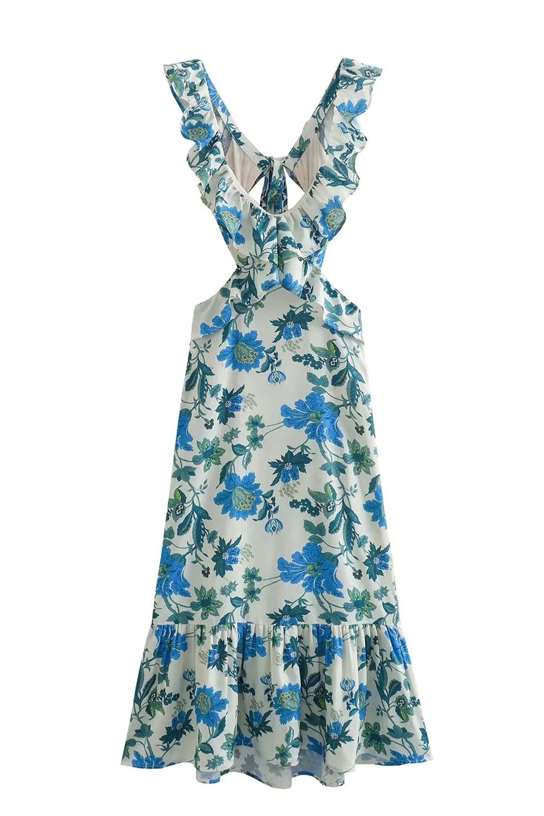 Ariella Floral Ruffle Dress - Elena Harper