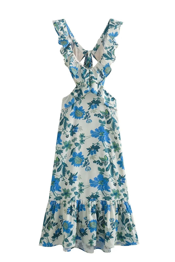 Ariella Floral Ruffle Dress - Elena Harper