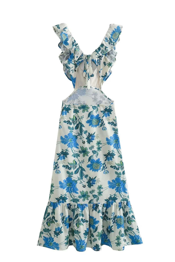Ariella Floral Ruffle Dress - Elena Harper